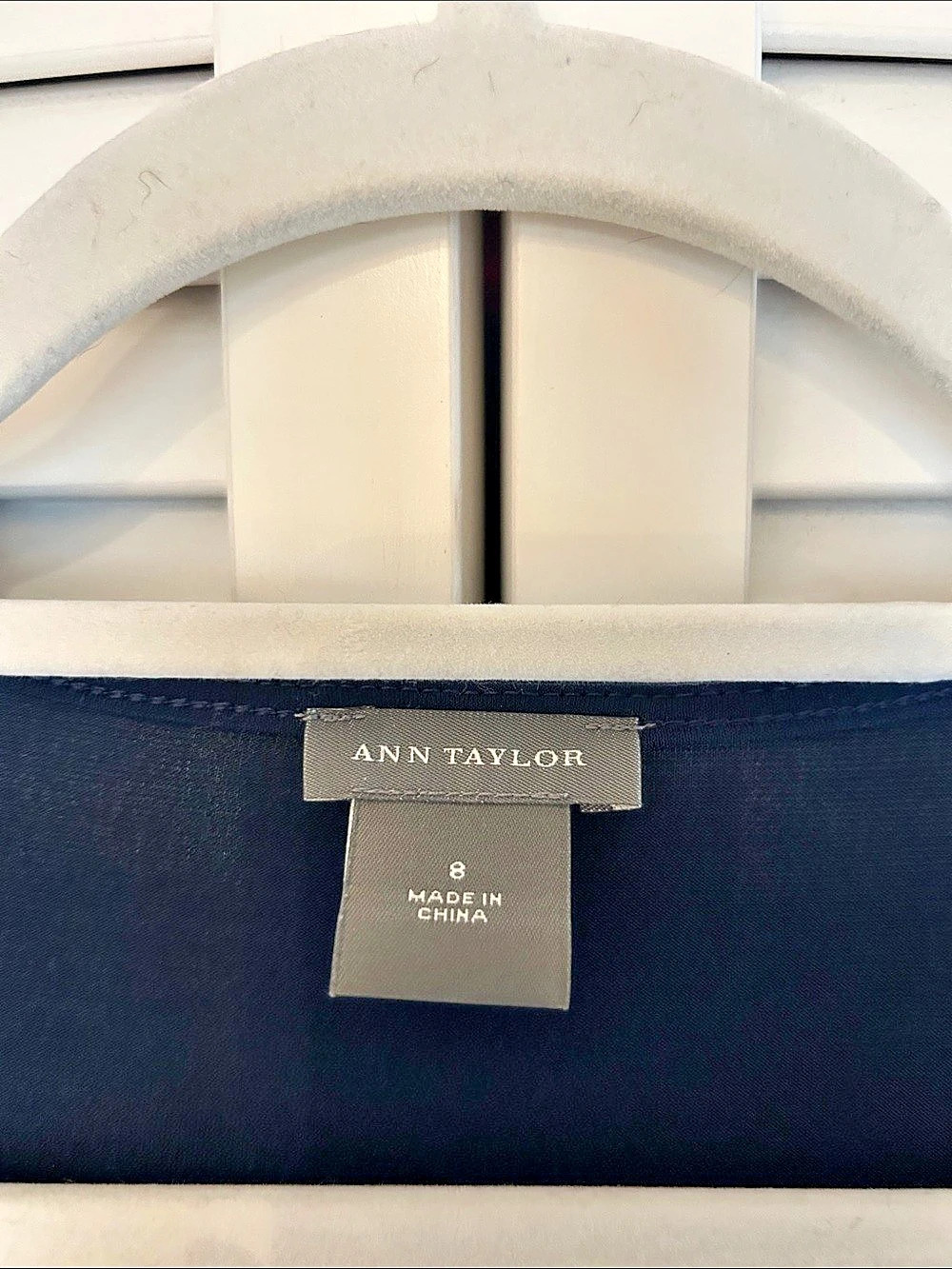 Ann Taylor Navy Midi Dress Like New - Picture 3 of 3